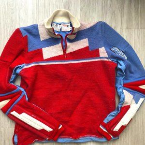 Vintage 80s Spyder Padded Wool Ski Jacket Unisex - MEDIUM size